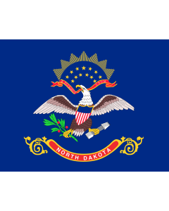 Flag: North Dakota State |  landscape flag | 1.35m² | 14.5sqft | 100x130cm | 40x50inch 