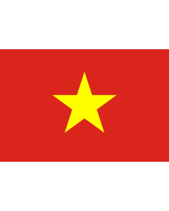Flag: North Vietnam  1955–1975 |  landscape flag | 1.35m² | 14.5sqft | 90x150cm | 3x5ft 
