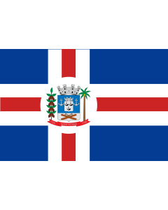Flag: Nova Viçosa  Bahia  municipality |  landscape flag | 1.35m² | 14.5sqft | 90x150cm | 3x5ft 