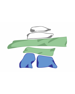 Flag: Nunatsiavut, Inuit territory in Labrador, Canada |  landscape flag | 1.35m² | 14.5sqft | 90x150cm | 3x5ft 