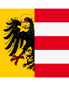 Flag: Imperial city of Nuremberg |  1.35m² | 14.5sqft | 120x120cm | 45x45inch 