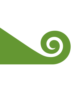 Flag: NZ flag design Modern Hundertwasser by Tomas Cottle | Modern Hundertwasser The koru | landscape flag | 0.7m² | 7.5sqft | 60x120cm | 23x46inch