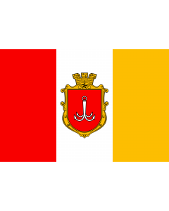 Flagge: Large Odessa | Odesa, Ukraine | Флаг Одессы | Прапор Одеси  |  Querformat Fahne | 1.35m² | 90x150cm 