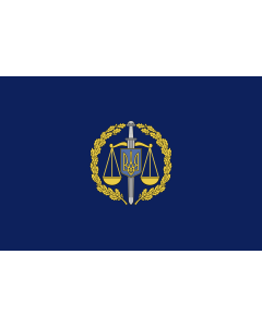 Flag: Office of the Prosecutor General of Ukraine |  landscape flag | 1.35m² | 14.5sqft | 90x150cm | 3x5ft 
