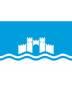 Flag: Municipality of Ohrid |  landscape flag | 1.35m² | 14.5sqft | 90x150cm | 3x5ft 
