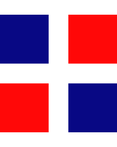 Flag: Old Acadia |  1.35m² | 14.5sqft | 120x120cm | 45x45inch 