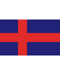 Flag: Oldenburg  Scandinavian Cross | Civil flag of Oldenburg  1774–1919 |  landscape flag | 1.35m² | 14.5sqft | 90x150cm | 3x5ft 