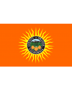 Flag: Orange County — in Southern California |  landscape flag | 1.35m² | 14.5sqft | 90x150cm | 3x5ft 