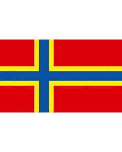 Flag: Orkney county | The county en flag of Orkney |  landscape flag | 1.35m² | 14.5sqft | 90x150cm | 3x5ft 