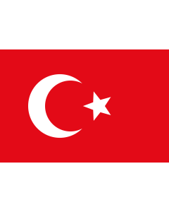 Flag: State Flag of Ottoman Empire |  landscape flag | 1.35m² | 14.5sqft | 90x150cm | 3x5ft 