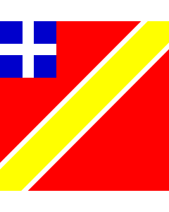 Flag: Over the Bastille | The Flown above the Bastille |  1.35m² | 14.5sqft | 120x120cm | 45x45inch 