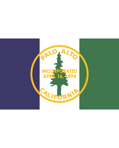Flag: Palo Alto |  landscape flag | 1.35m² | 14.5sqft | 90x150cm | 3x5ft 