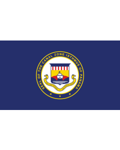 Flag: Panama Canal Zone from 1915-1979 |  landscape flag | 1.35m² | 14.5sqft | 90x150cm | 3x5ft 