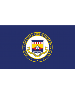 Flag: Panama Canal Zone from 1915-1979 |  landscape flag | 1.35m² | 14.5sqft | 90x150cm | 3x5ft 