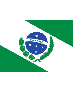 Flag: Paraná, Brazil |  landscape flag | 1.35m² | 14.5sqft | 90x150cm | 3x5ft 