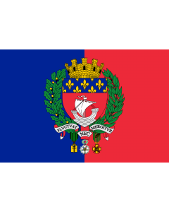 Flag: Paris |  landscape flag | 1.35m² | 14.5sqft | 90x150cm | 3x5ft 