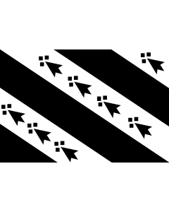 Flag: Country of Rennes |  landscape flag | 1.35m² | 14.5sqft | 90x150cm | 3x5ft 