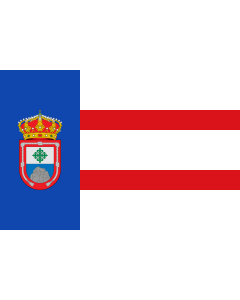 Flag: Town of Pedroso de Acim; in Cáceres, Spain |  landscape flag | 1.35m² | 14.5sqft | 90x150cm | 3x5ft 