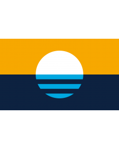 Flag: Sunrise Over the Lake  by Robert Lenz |  landscape flag | 1.35m² | 14.5sqft | 90x150cm | 3x5ft 
