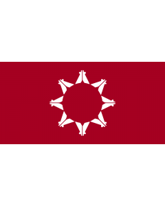 Flag: Pine Ridge Indian Reservation, South Dakota, USA |  landscape flag | 1.35m² | 14.5sqft | 80x160cm | 30x60inch 