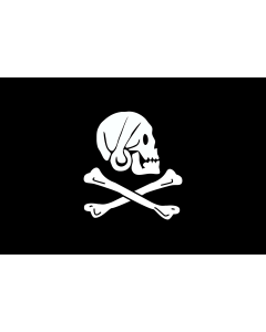 Flag: Pirate Flag of Henry Every |  landscape flag | 1.35m² | 14.5sqft | 90x150cm | 3x5ft 