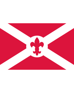 Flag: Ensign of the Polish Scouting and Guiding Association  ZHP  – Poland |  landscape flag | 1.35m² | 14.5sqft | 90x150cm | 3x5ft 