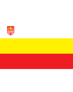 Flag: Lubsko, Poland |  landscape flag | 1.35m² | 14.5sqft | 90x150cm | 3x5ft 