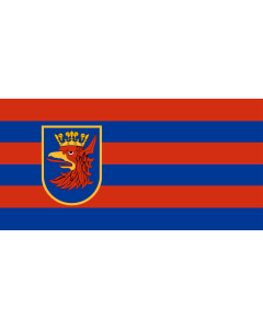 Flag: Szczecin |  landscape flag | 1.35m² | 14.5sqft | 80x160cm | 30x60inch 