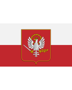 Flag: Poland ALT | Alt flag of Poland by Ziegen |  landscape flag | 1.35m² | 14.5sqft | 90x150cm | 3x5ft 