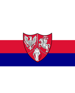 Flag: Polish-Lithuanian-Ruthenian Commonwealth 1863-1864 |  landscape flag | 1.35m² | 14.5sqft | 85x160cm | 33x60inch 