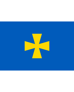 Flag: Poltava Oblast, Ukraine |  landscape flag | 1.35m² | 14.5sqft | 90x150cm | 3x5ft 