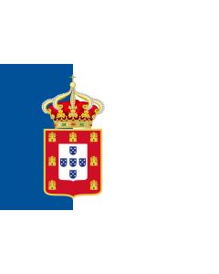 Flag: Portugal sea  1830 | Portugal, sea use  1830-1910 |  landscape flag | 1.35m² | 14.5sqft | 90x150cm | 3x5ft 