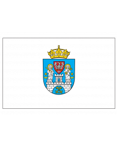 Flag: Poznań in accordance with the Statute of the City of 09/11/2010 |  landscape flag | 1.35m² | 14.5sqft | 90x150cm | 3x5ft 