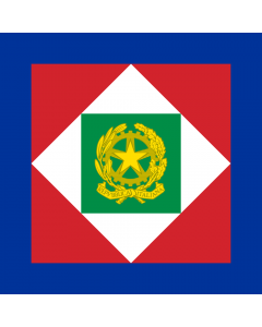 Flag: Standard of the President of the Italian Republic |  1.35m² | 14.5sqft | 120x120cm | 45x45inch 