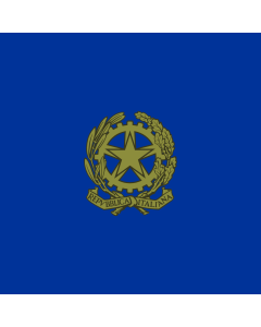 Flag: President of the Italian Republic, 1992 model |  1.35m² | 14.5sqft | 120x120cm | 45x45inch 