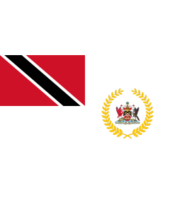 Flag: Prime Minister of Trinidad and Tobago |  landscape flag | 1.35m² | 14.5sqft | 90x150cm | 3x5ft 