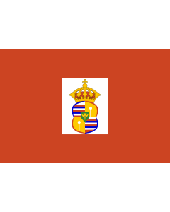 Flag: Personal flag of Hawaiian Crown Princess Victoria Kaʻiulani Kalaninuiahilapalapa Kawēkiu i Lunalilo Cleghorn  1875-1899  Designed by Isobel Osbourne Strong around 1885 or earlier |  landscape flag | 1.35m² | 14.5sqft | 90x150cm | 3x5ft 