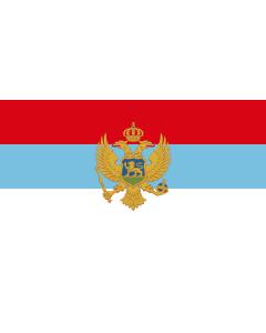 Flag: Propose of Montenegro Serbian opposition |  landscape flag | 1.35m² | 14.5sqft | 80x160cm | 30x60inch 