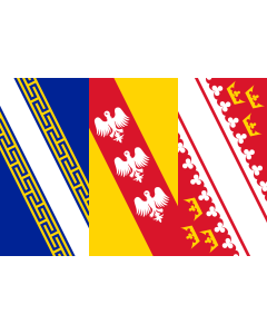 Flag: Proposed design for a Grand Est |  landscape flag | 1.35m² | 14.5sqft | 90x150cm | 3x5ft 