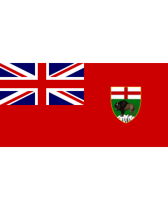 Flag: Province of Manitoba |  landscape flag | 1.35m² | 14.5sqft | 80x160cm | 30x60inch 