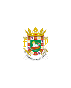 Flag: Standard of the Governor of Puerto Rico |  landscape flag | 1.35m² | 14.5sqft | 90x150cm | 3x5ft 