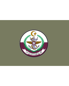 Bandera: Qatar Armed Forces |  bandera paisaje | 1.35m² | 90x150cm 
