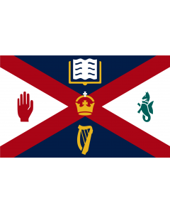 Flag: Queen s University Belfast | Queen s University Belfast Standard |  landscape flag | 1.35m² | 14.5sqft | 90x150cm | 3x5ft 