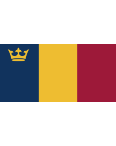 Flag: Queens University in Kingston, Canada |  landscape flag | 1.35m² | 14.5sqft | 80x160cm | 30x60inch 