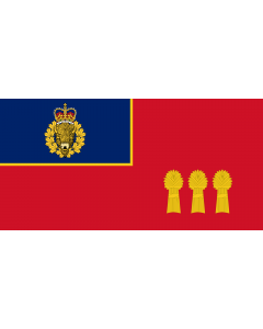 Flag: Royal Canadian Mounted Police - F Division |  landscape flag | 1.35m² | 14.5sqft | 80x160cm | 30x60inch 
