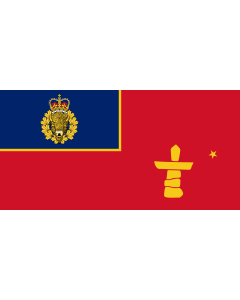 Flag: Royal Canadian Mounted Police - V Division |  landscape flag | 1.35m² | 14.5sqft | 80x160cm | 30x60inch 