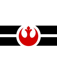 Tisch-Fahne / Tisch-Flagge: Rebel Alliance | Alliance to Restore the Republic  a 15x25cm