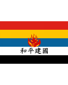 Flag: Reformed Government of the Republic of China | 中华民国维新政府新旗 | 中華民國維新政府新旗 |  landscape flag | 1.35m² | 14.5sqft | 90x150cm | 3x5ft 