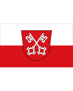 Flag: City of Regensburg |  landscape flag | 1.35m² | 14.5sqft | 90x150cm | 3x5ft 