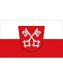 Flag: City of Regensburg |  landscape flag | 1.35m² | 14.5sqft | 90x150cm | 3x5ft 